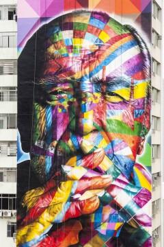 Talent à suivre : le street artiste Eduardo Kobra et son hommage à l’Histoire Talent à suivre : le street artiste Eduardo Kobra