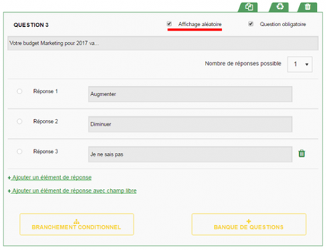 Comment faire et surtout réussir un questionnaire en ligne ? questions aléatoires