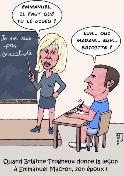 Brigitte Trogneux, toujours la prof. d'Emmanuel Macron