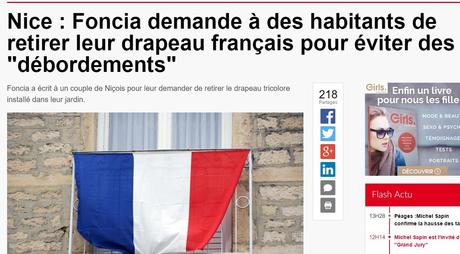 Foncia ne veut pas de drapeau français