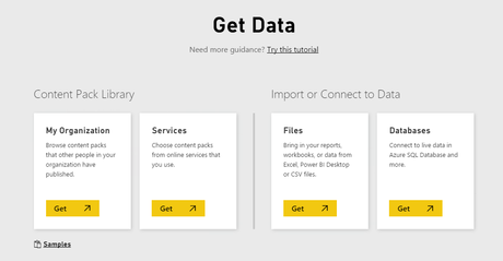 Power BI Get Data