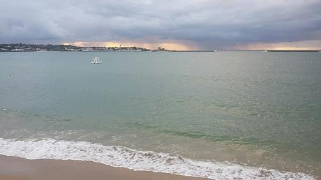 Coucher de soleil sur la baie de St Jean-de-Luz, le 18 septembre 2016