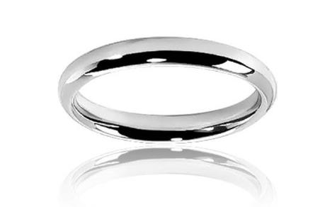 Alliance pour homme en argent Alliance pour homme en argent