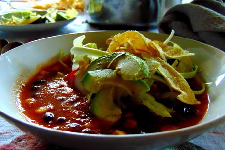 Soupe pozole végétale Soupe pozole végétale