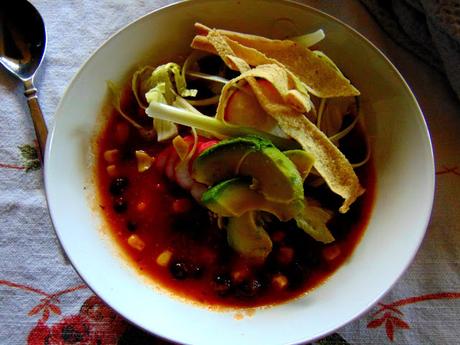 Soupe pozole végétale Soupe pozole végétale