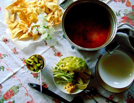 Soupe pozole végétale Soupe pozole végétale