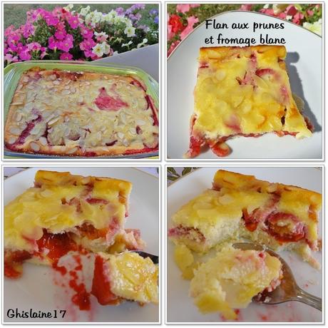Flan aux prunes et fromages blanc Flan aux prunes et fromages blanc