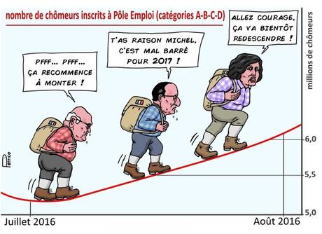 Hollande, Sapin et El Khomri face à la montée du chômage