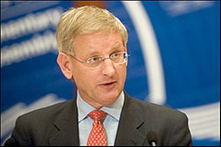 Carl Bildt à Strasbourg :Les droits de l'Homme garants de la paix et du « vivre ensemble »
