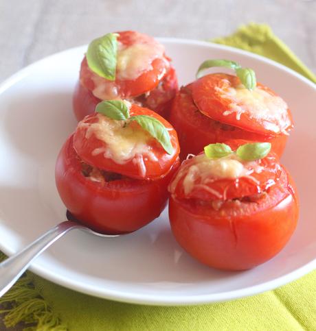 Cuisine estivale : Tomates gratinées au thon