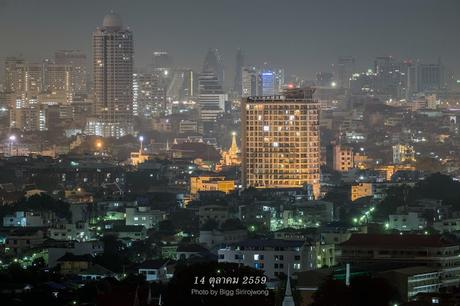 Quand le ciel de Bangkok se mit en deuil  de son roi le soir du 13 octobre 2016