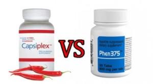 Les brûleurs de graisse comparés: Capsiplex vs Phen375. Quel est le meilleur?