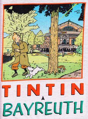Tintin à Bayreuth, un dessin de Klaus Häring Tintin à Bayreuth, un dessin de Klaus Häring