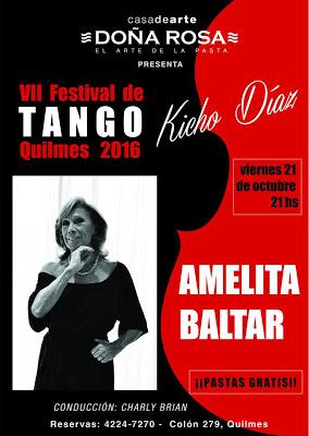 Amelita Baltar ce soir à San Telmo et demain à Quilmes [à l'affiche]