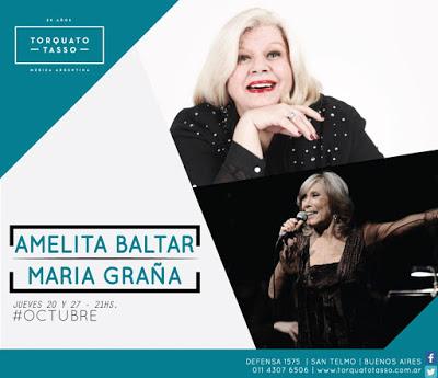 Amelita Baltar ce soir à San Telmo et demain à Quilmes [à l'affiche]