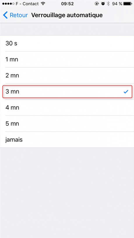 Comment augmenter ou réduire le temps d’inactivité avant que son iPhone s’éteigne? iphone_veille_auto_4