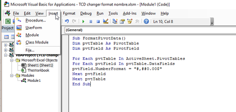 Excel: Appliquer un format de nombre par défaut dans un tableau croisé dynamique