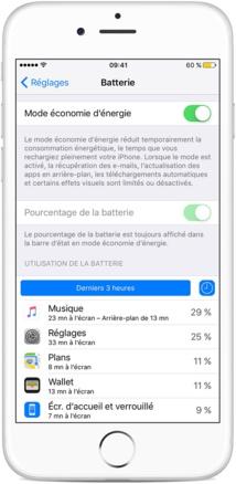 Activer le mode économie d’énergie sur votre iPhone d'un clic