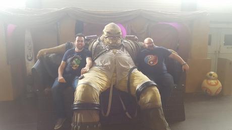 FACTS 2016, de retour à la Comic Con Belge Ici Spider-Valou et moi avec le gros alien de la cantina de Star Wars VII.