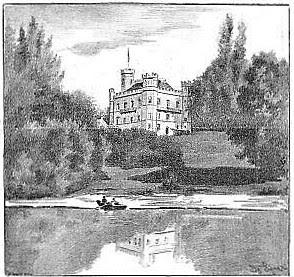 La mort du Roi Louis II:  une illustration du château de Berg dans le Morgen Post du 16 juin 1886