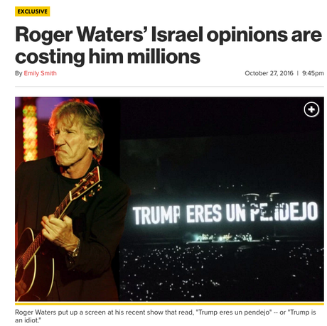 American Express se fache avec Roger Waters