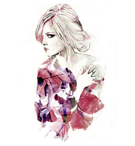 Watercolor and fashion by Sarah Bochaton