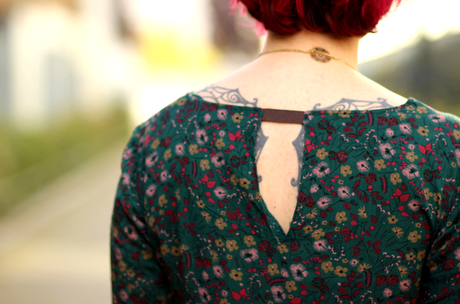L’imprimé fleuri d’automne blog mode nantes dos robe kiabi