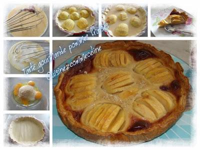 Tarte gourmande pommes et fraises Tarte gourmande pommes et fraises