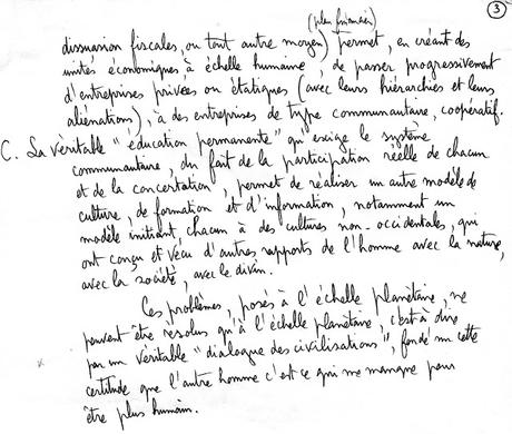 Sur l'énergie (2). Document de travail manuscrit de R. Garaudy (1979)
