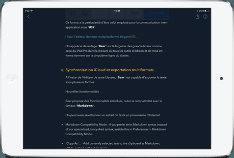 Bear l’éditeur de texte multiplateforme élégant Bear l’éditeur de texte multiplateforme élégant