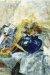 1889, James Ensor : Nature morte avec vase bleu et éventail