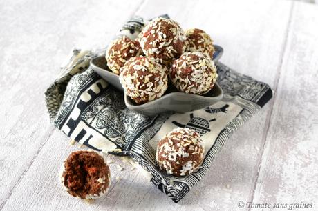 Cake balls sans cuisson {choco - coco - baies de goji} Cakes balls / Energy balls