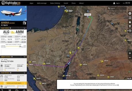 Un avion d'Air Algérie viole l'espace aérien d'Israël. 