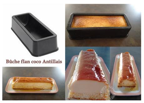 Bûche flan coco antillais Bûche flan coco antillais