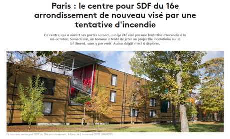 J’ACCUSE ceux qui ont armé la main de l’ incendiaire du centre pour sans abris du 16ème capture