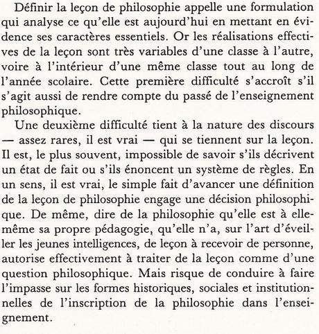 La leçon de philosophie La leçon de philosophie