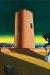 1965_Giorgio de Chirico_Piazza d'Italia, torre rossa 1965_Giorgio de Chirico_Piazza d'Italia, torre rossa
