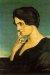 1913, Giorgio de Chirico : Portrait of senora Gartzen 1913, Giorgio de Chirico : Portrait of senora Gartzen