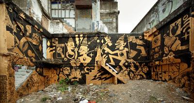 Street art Thaïlande, florilége, bonus reportage vidéo immersion farang
