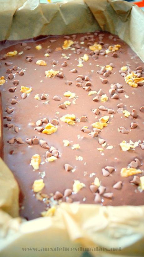 Brownies aux noix & pépites de chocolat Brownies aux noix & pépites de chocolat