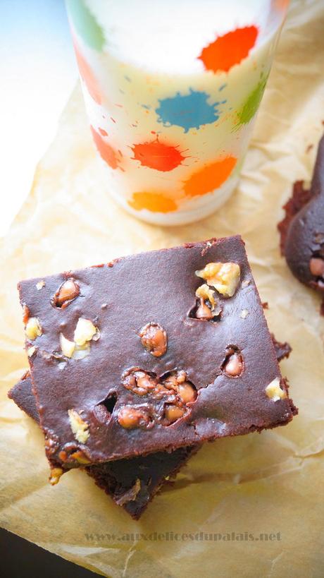 Brownies aux noix & pépites de chocolat Brownies aux noix & pépites de chocolat