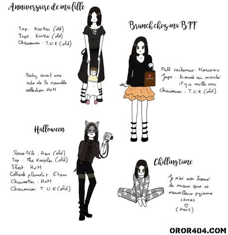 Looks d’automne by 404 – Feuilles mortes et touche gothique blog_mode_nantes_looks_fashion