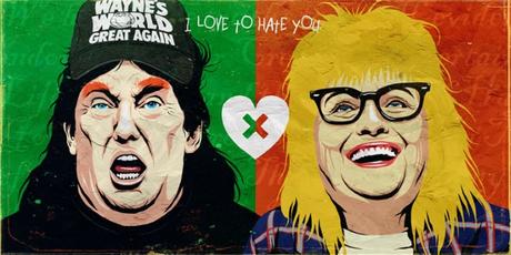 Clinton / Trump, au cœur d’un détournement pop ! clinton-vs-trump-parody-pop-culture-1