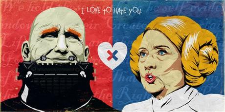 Clinton / Trump, au cœur d’un détournement pop ! clinton-vs-trump-parody-pop-culture-5