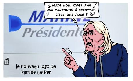 la rose bleue de Marine Le Pen la rose bleue de Marine Le Pen