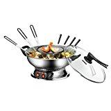 Top 5 des Meilleurs Appareil à Fondue Electrique Référence fabricant: 48746Fondue chinoise électrique avec grillEntièrement en inoxEntièrement démontable et lavable au lave-vaisselle sauf parties électriques2 interrupteurs marche/arrêt séparés pour la fondue et le grillNotice d'utilisation avc nomb...