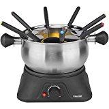 Top 5 des Meilleurs Appareil à Fondue Electrique Puissance: 1300W.Couleur: Noir, Acier inoxydable. Type: Fondue. Nombre de personnes: 8.Capacité : 1,3l. Elément de format: Rond. Nombre de fourchettes à fondue: 8.Parties lavables au lave vaisselle: Oui.Lumière d'indication: Oui. Thermostat réglable:...
