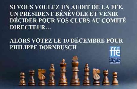 3 raisons pour voter pour Philippe Dornbusch pour l'avenir de la FFE - Photo © Chess & Strategy