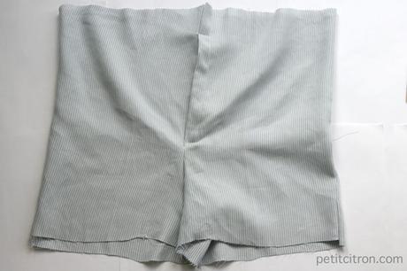 Cousons ensemble du short boxer – semaine 7 : modèle caleçon, avec une fente sur le devant Cousons ensemble du short boxer – semaine 7 : modèle caleçon, avec une fente sur le devant