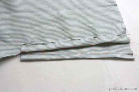 Cousons ensemble du short boxer – semaine 7 : modèle caleçon, avec une fente sur le devant Cousons ensemble du short boxer – semaine 7 : modèle caleçon, avec une fente sur le devant